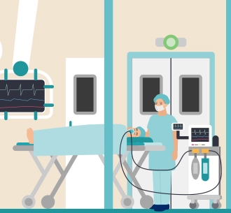 Induction of anesthesia (Illustration)